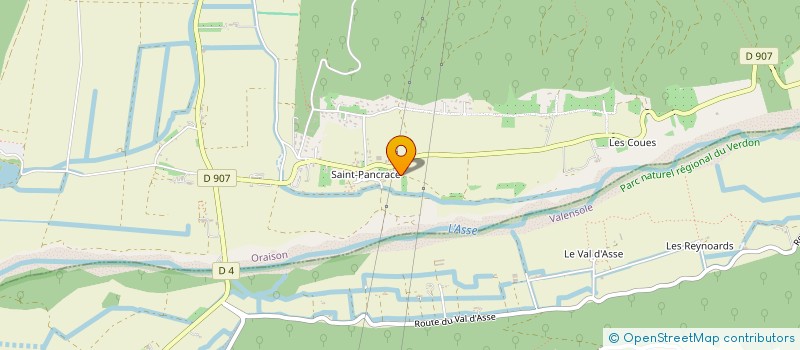 localisation de l'entreprise SCI LE GRAND CHEMIN  ORAISON