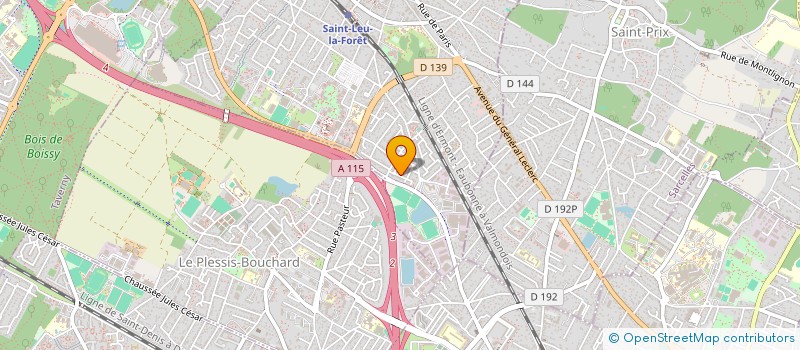 localisation de l'entreprise SCI LE GRAND CHEMIN  SAINT-LEU-LA-FORET