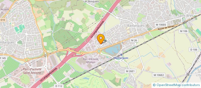 localisation de l'entreprise SCI LE GRAND CHENE à BAILLARGUES