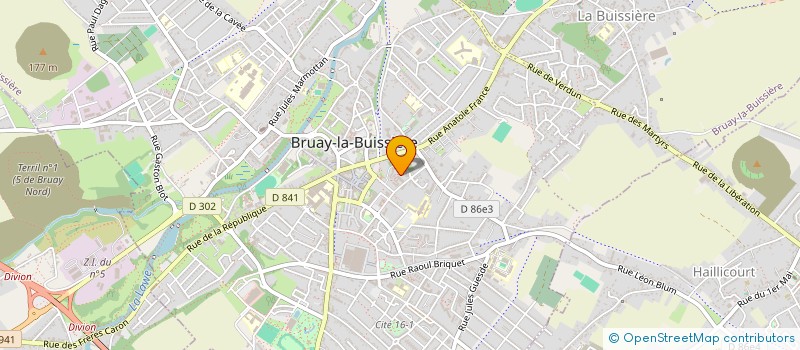 localisation de l'entreprise SCI LE GRAND CHENE  BRUAY-LA-BUISSIERE