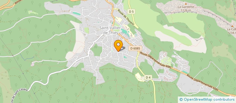 localisation de l'entreprise SCI LE GRAND CHENE à SAINT-VALLIER-DE-THIEY