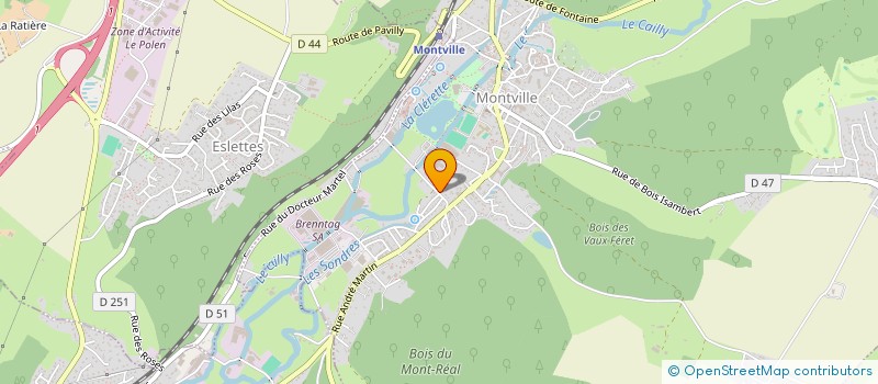 localisation de l'entreprise SCI LE GRAND CHENE  MONTVILLE