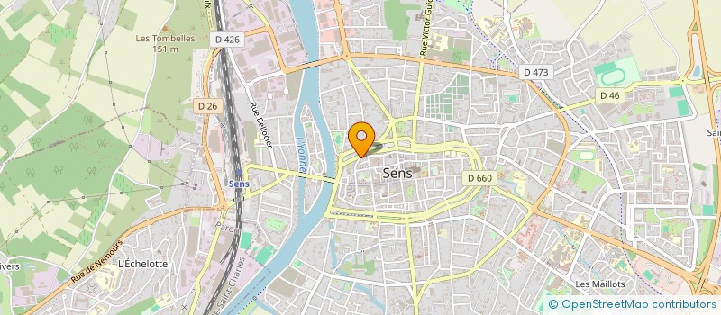 localisation de l'entreprise SCI LE GRAND CHENE  SENS