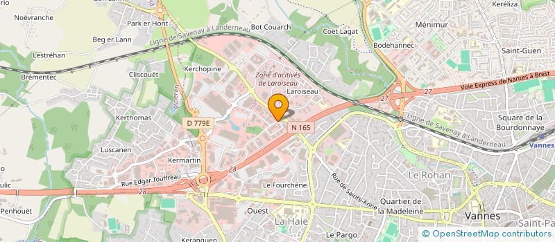 localisation de l'entreprise SCI LE GRAND CLOS à VANNES