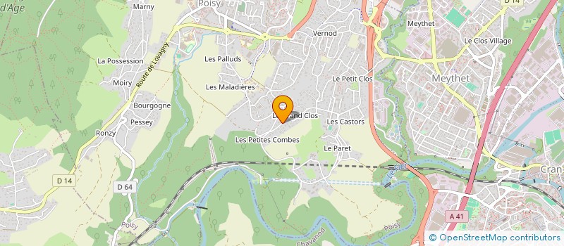 localisation de l'entreprise SCI LE GRAND CLOS  POISY