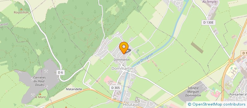 localisation de l'entreprise SCI LE GRAND COMMUNAL  DOMMARTIN