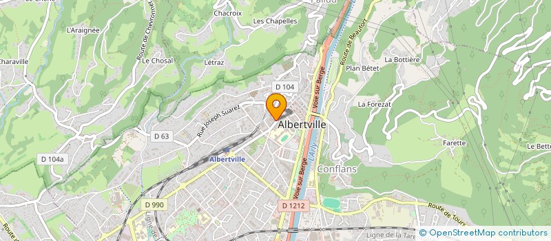 localisation de l'entreprise SCI LE GRAND CROHOT  ALBERTVILLE