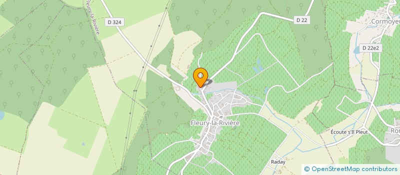 localisation de l'entreprise SCI LE GRAND DENIS  FLEURY-LA-RIVIERE