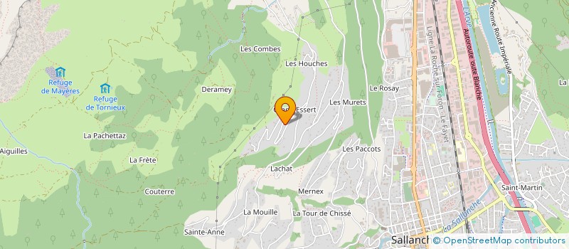 localisation de l'entreprise SCI LE GRAND ESSERT  SALLANCHES