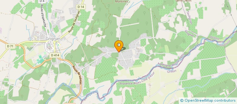 localisation de l'entreprise SCI LE GRAND FAUBOURG  GRIGNAN