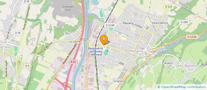 localisation de l'entreprise SCI LE GRAND FOSSE  PONTCHARRA