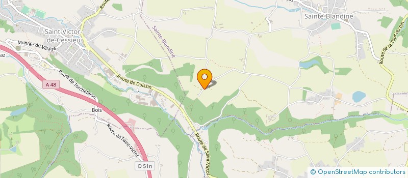 localisation de l'entreprise SCI LE GRAND GALLION  SAINTE-BLANDINE