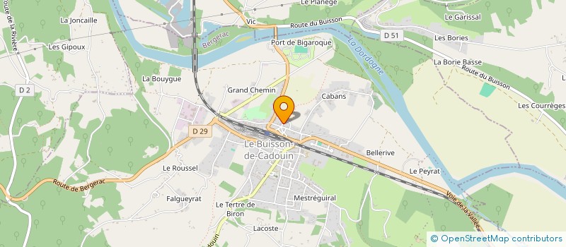 localisation de l'entreprise SCI LE GRAND LAC  LE BUISSON-DE-CADOUIN