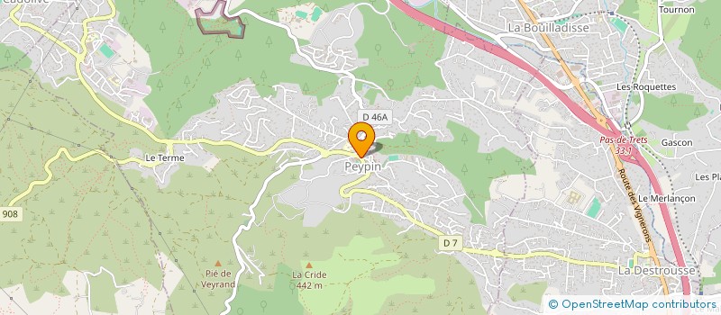 localisation de l'entreprise SCI LE GRAND LARGE  PEYPIN