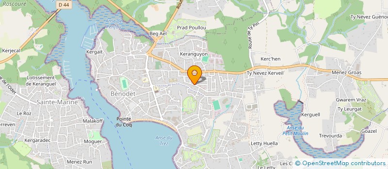 localisation de l'entreprise SCI LE GRAND LARGE  BENODET