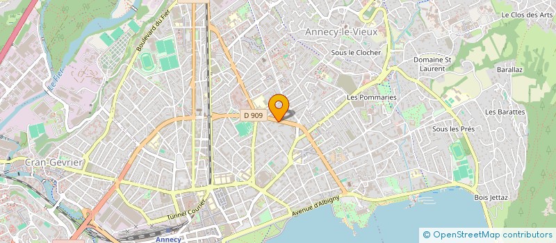 localisation de l'entreprise SCI LE GRAND LARGE à ANNECY