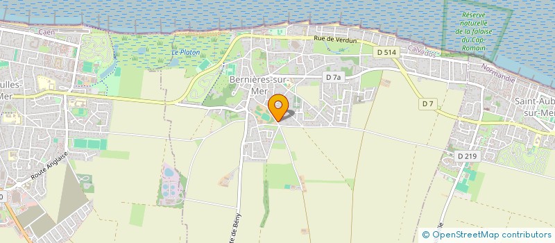 localisation de l'entreprise SCI LE GRAND LARGE DE BERNIERES  BERNIERES-SUR-MER