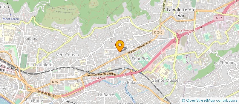 localisation de l'entreprise SCI LE GRAND MAS à TOULON