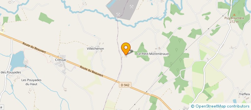 localisation de l'entreprise SCI LE GRAND MONTMERAUD à DOMPIERRE-LES-EGLISES