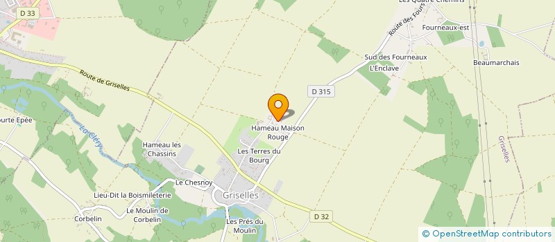 localisation de l'entreprise SCI LE GRAND MOULIN à GRISELLES