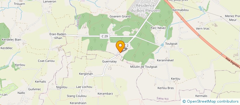 localisation de l'entreprise SCI LE GRAND P & A  SAINT-YVI