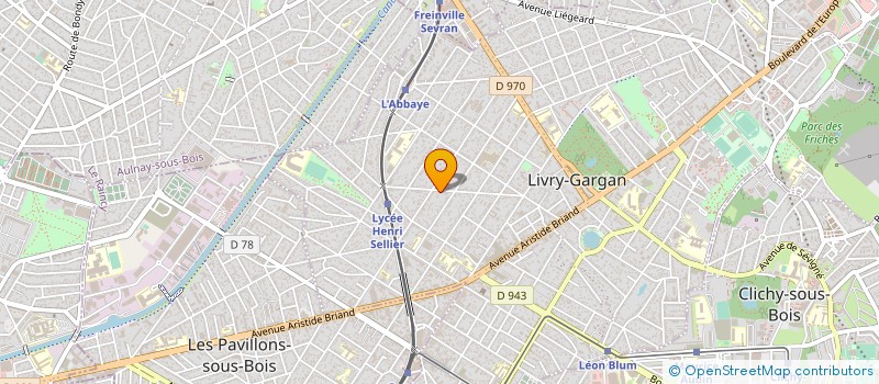 localisation de l'entreprise SCI LE GRAND PARC  LIVRY-GARGAN