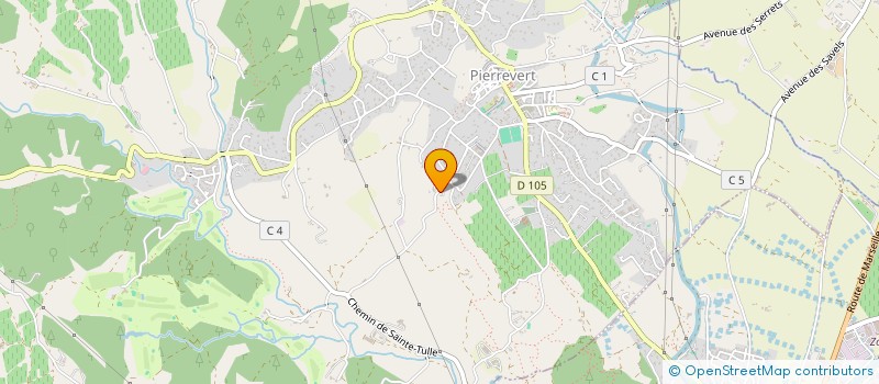 localisation de l'entreprise SCI LE GRAND PLAN  PIERREVERT