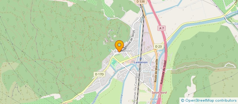 localisation de l'entreprise SCI LE GRAND PLATANE  LAMANON
