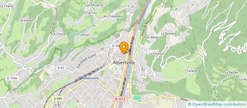 localisation de l'entreprise SCI LE GRAND PRE DE LA FRASSE  ALBERTVILLE