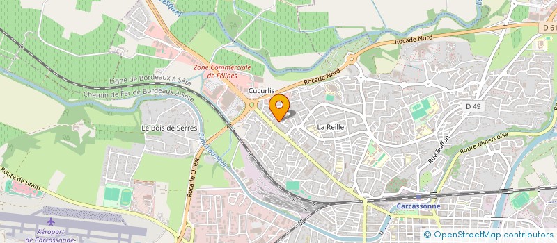 localisation de l'entreprise SCI LE GRAND PRIX à CARCASSONNE