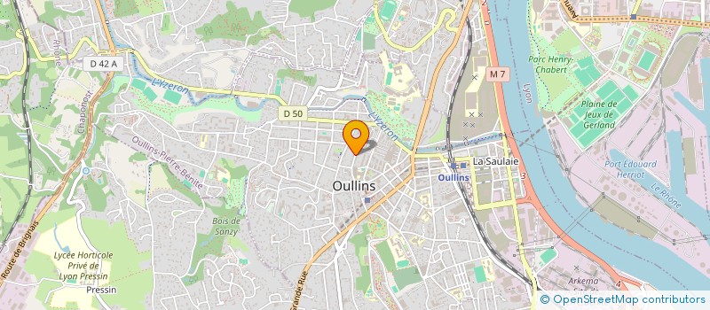 localisation de l'entreprise SCI LE GRAND SOULAGE  OULLINS-PIERRE-BENITE