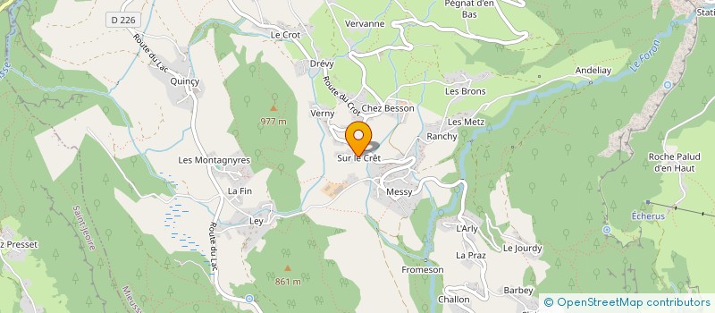 localisation de l'entreprise SCI LE GRAND TETRA  TANINGES