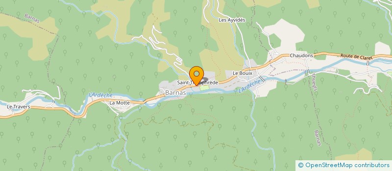 localisation de l'entreprise SCI LE GRAND VALLAT  BARNAS