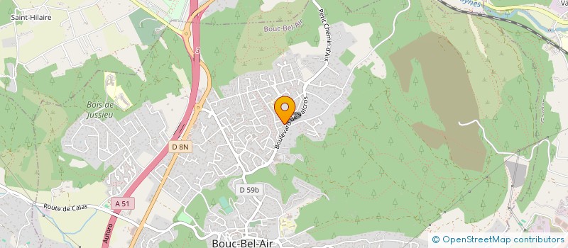 localisation de l'entreprise SCI LE GRAND VERGER à BOUC-BEL-AIR