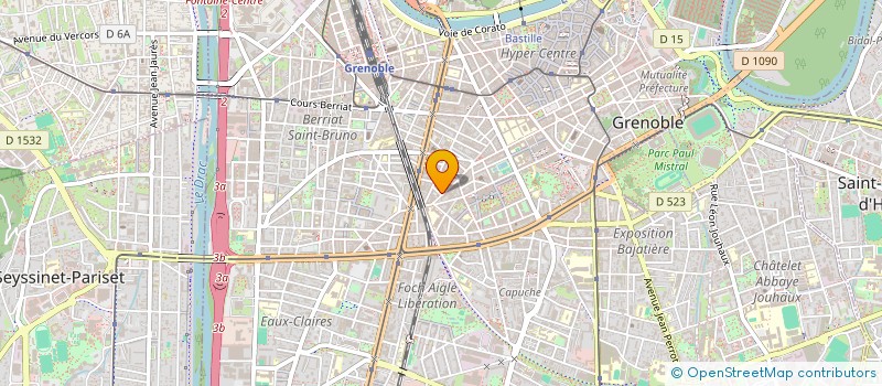 localisation de l'entreprise SCI LE GRANDBOUT  GRENOBLE