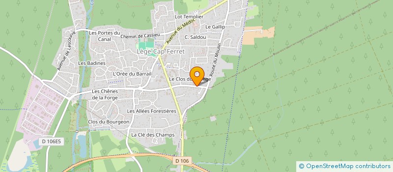 localisation de l'entreprise SCI LE GRAOUEY à LEGE-CAP-FERRET