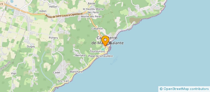 localisation de l'entreprise SCI LE GRAW MON à CAPESTERRE-DE-MARIE-GALANTE