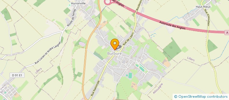 localisation de l'entreprise SCI LE GRENADIER  BURBURE