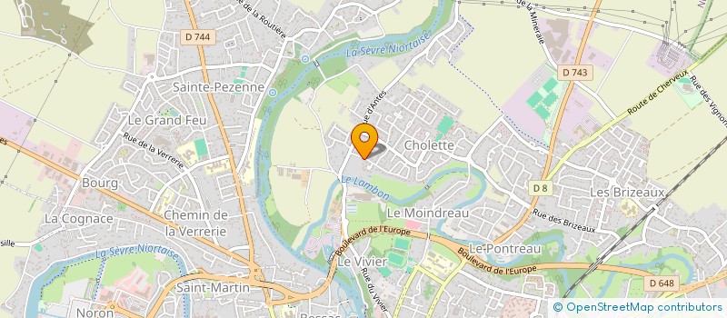localisation de l'entreprise SCI LE GRENIER à NIORT