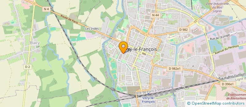 localisation de l'entreprise SCI LE GRETOIS à VITRY-LE-FRANCOIS