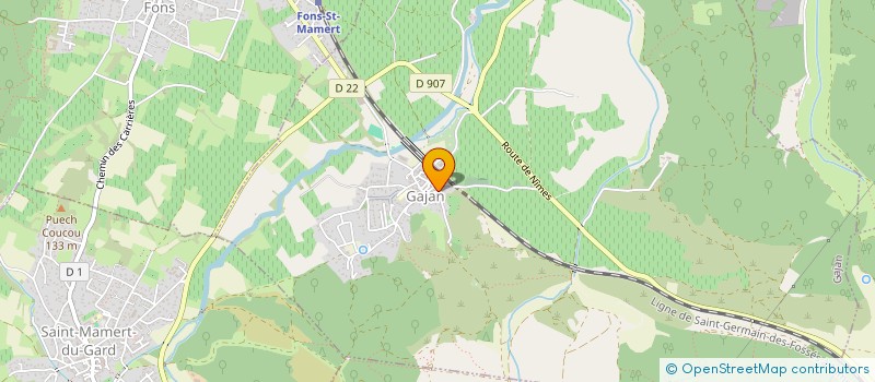 localisation de l'entreprise SCI LE GRIFFE  GAJAN