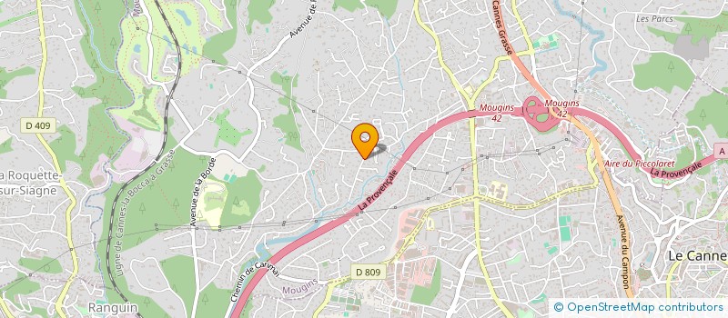 localisation de l'entreprise SCI LE GRIFFON à MOUGINS