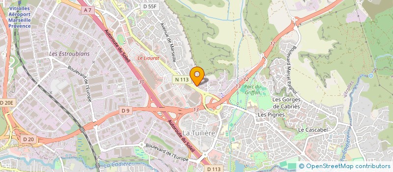 localisation de l'entreprise SCI LE GRIFFON à VITROLLES