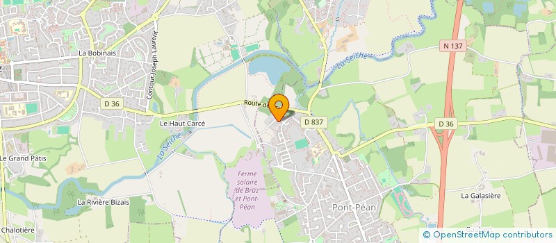 localisation de l'entreprise SCI LE GRIFFON  PONT-PEAN