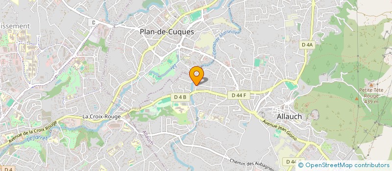 localisation de l'entreprise SCI LE GRILLADOU  ALLAUCH