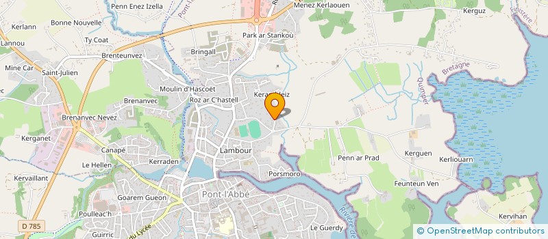 localisation de l'entreprise SCI LE GRILLON  PONT-L'ABBE