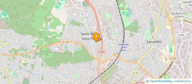 localisation de l'entreprise SCI LE GRILLON à SAINT-BRICE-SOUS-FORET