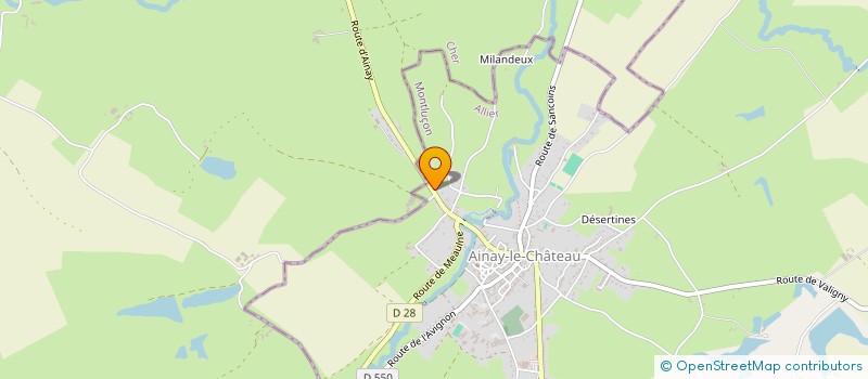 localisation de l'entreprise SCI LE GRILLON MORAT  SAINT-AMAND-MONTROND