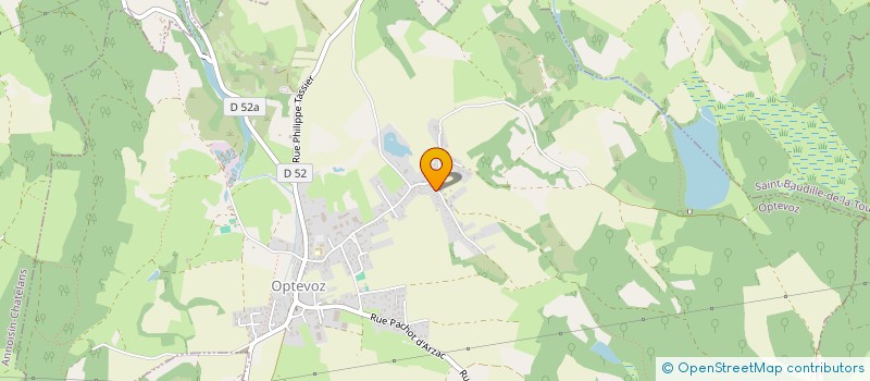 localisation de l'entreprise SCI LE GRIVOUX  OPTEVOZ