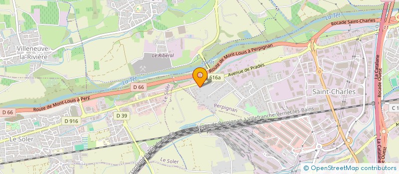 localisation de l'entreprise SCI LE GROLAND-DU-BAS  PERPIGNAN